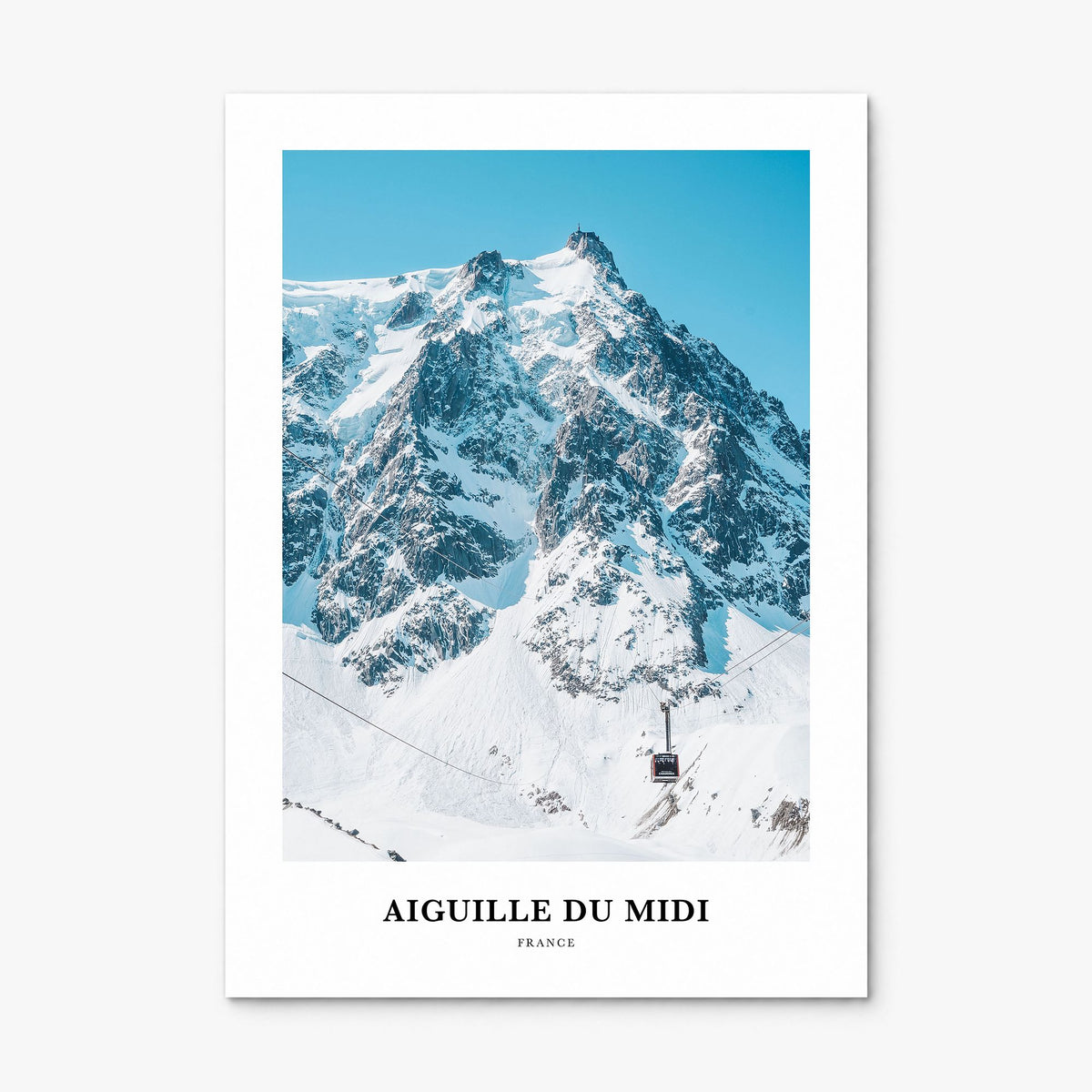 Aiguille du Midi Classic Poster, print only (unframed)