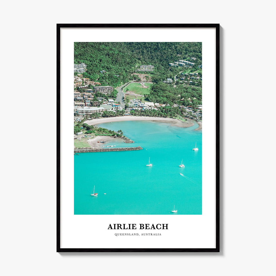 Airlie Beach Classic Poster, framed poster mockup
