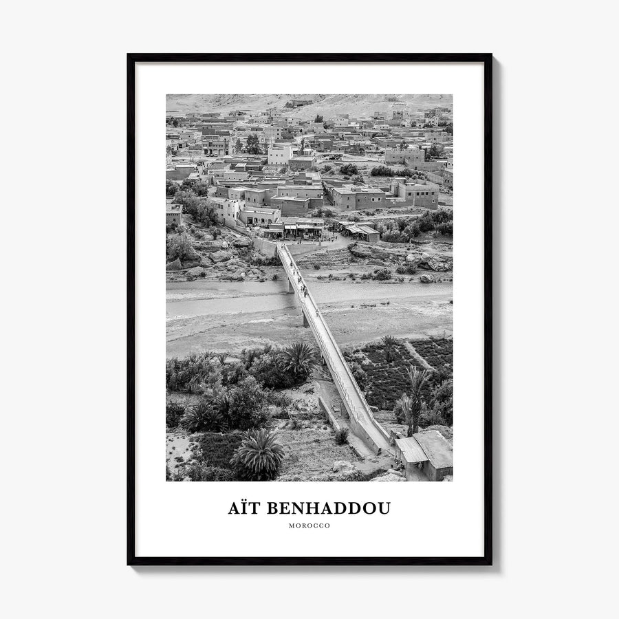 Aït Benhaddou Classic Poster, framed poster mockup