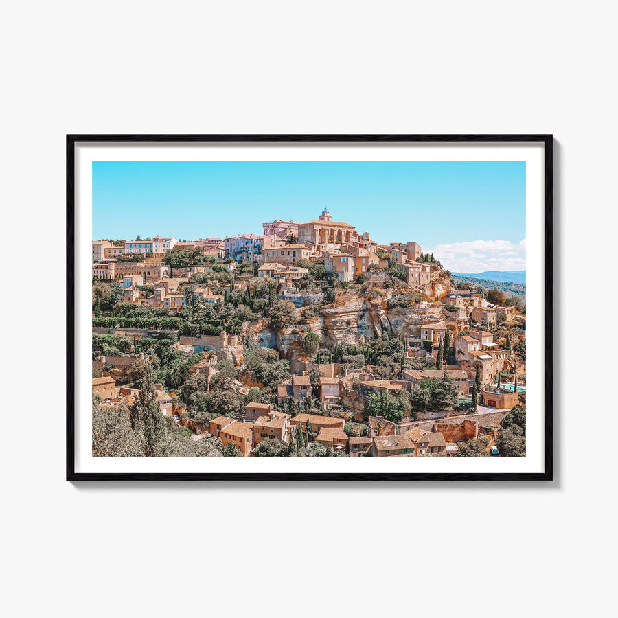 Aix-en-Provence colorful photo poster of France – horizontal wall art, unframed print shown in interior mockup