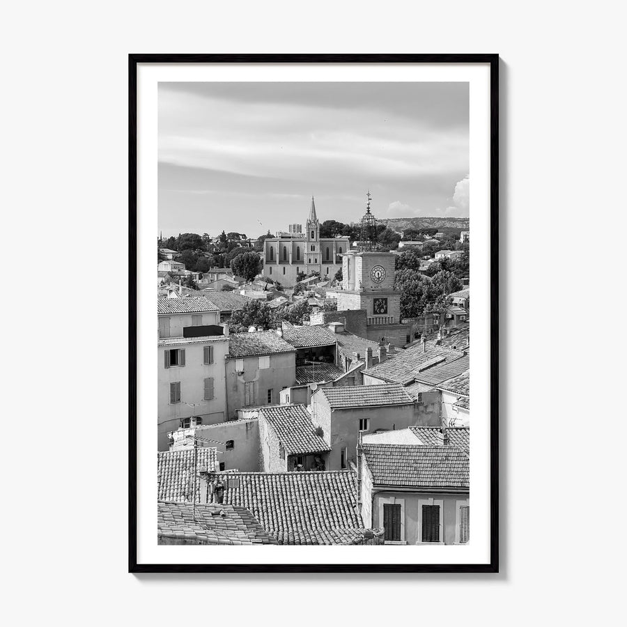 Aix-en-Provence Photo Poster, framed poster mockup, white border