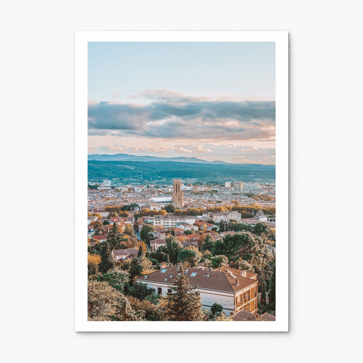 Aix-en-Provence Photo Poster, print only (unframed), white border
