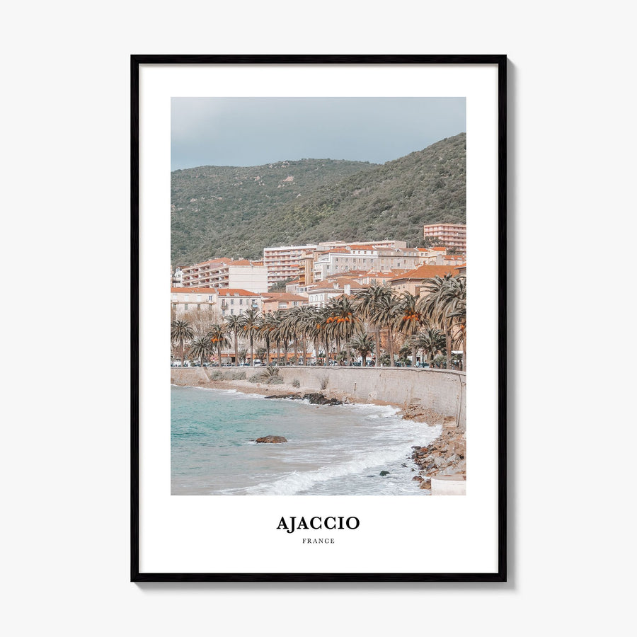 Ajaccio Classic Poster, framed poster mockup