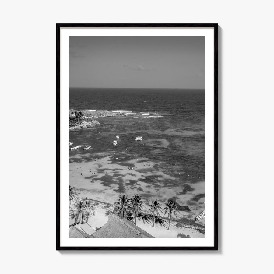 Akumal Photo Poster, framed poster mockup, white border