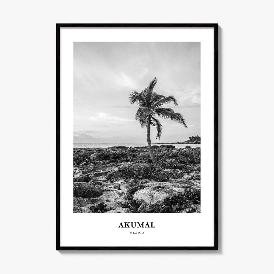Akumal Classic Poster, framed poster mockup