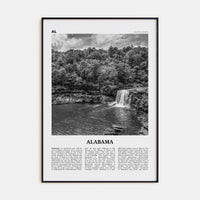 Alabama No 1 Poster None / 8x12 in Nbourhood Travel B&W Poster