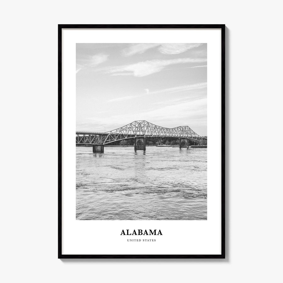 Alabama Classic Poster, framed poster mockup
