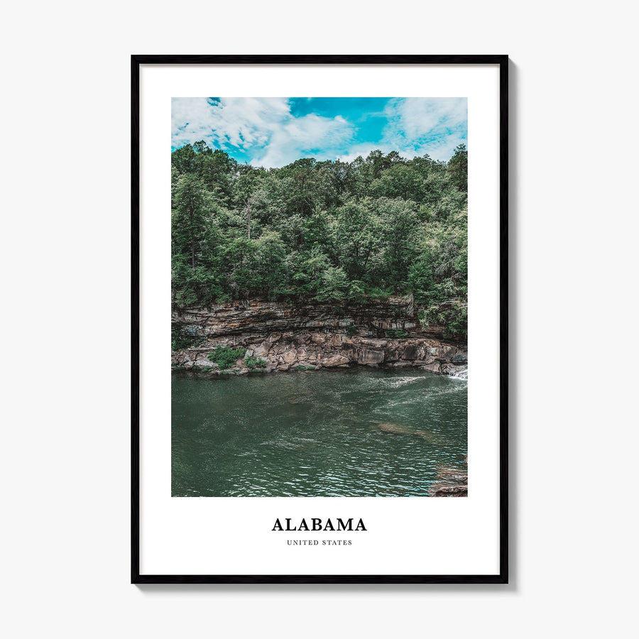 Alabama Classic Poster, framed poster mockup