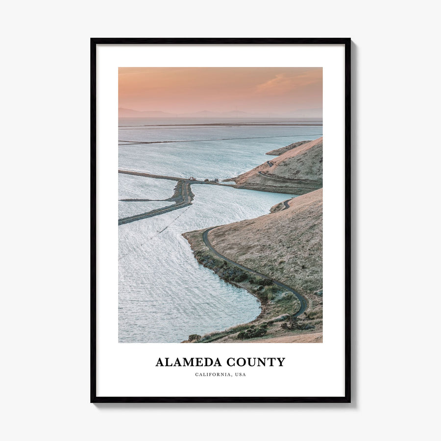 Alameda County Classic Poster, framed poster mockup
