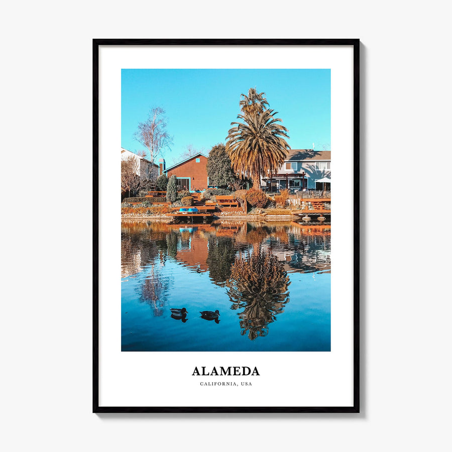 Alameda Classic Poster, framed poster mockup