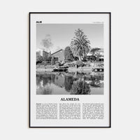 Alameda Poster None / 8x12 in Nbourhood Travel B&W Poster