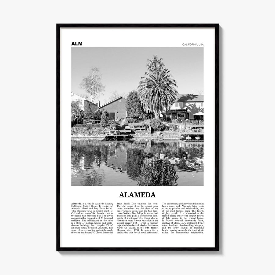 Alameda Newspaper Poster, framed poster mockup