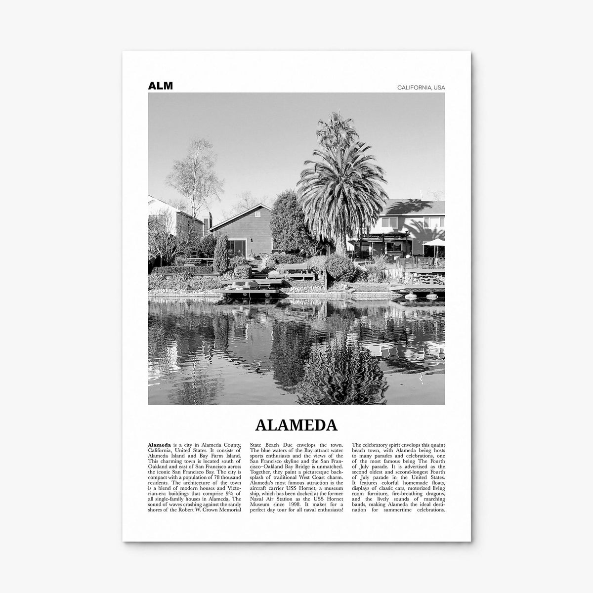 Alameda Newspaper Poster, print only (unframed)