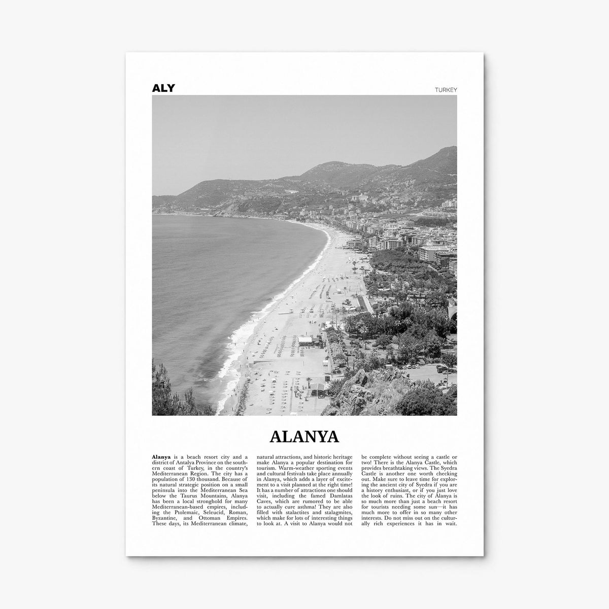 Alanya Newspaper Poster, print only (unframed)