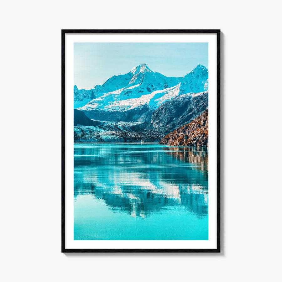 Alaska no. 1 colorful photo poster of United States – vertical wall art, unframed print shown in interior mockup
