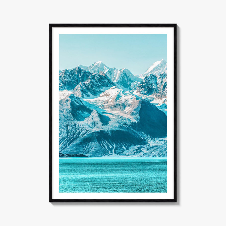 Alaska no. 2 colorful photo poster of United States – vertical wall art, unframed print shown in interior mockup