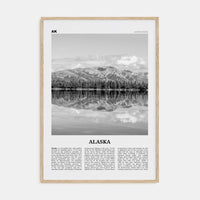 Alaska No 2 Poster Natural Wood / 8x12 in Nbourhood Travel B&W Poster