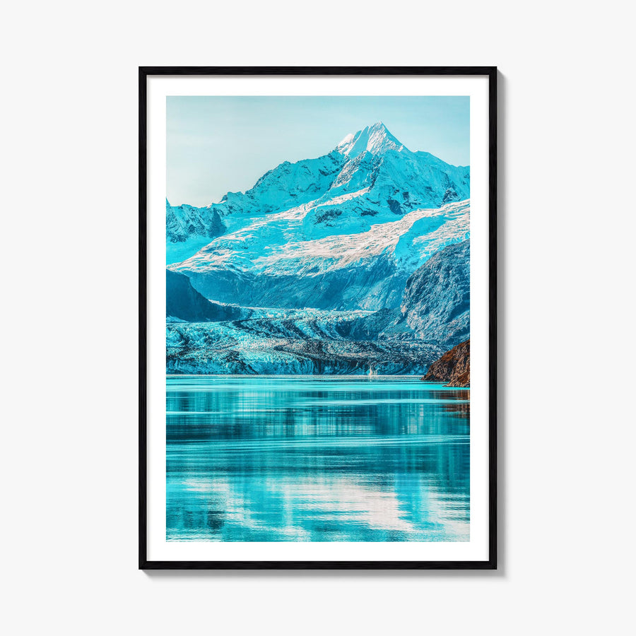Alaska no. 3 colorful photo poster of United States – vertical wall art, unframed print shown in interior mockup