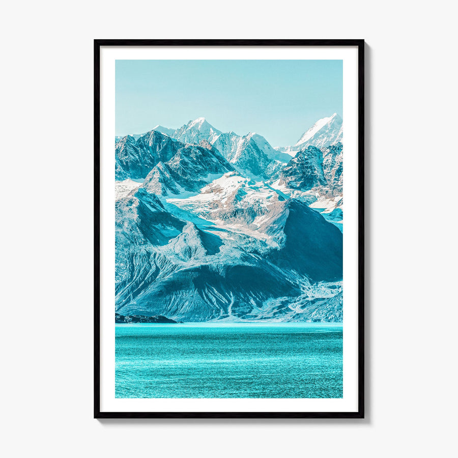 Alaska Photo No 2 Poster, framed poster mockup, white border