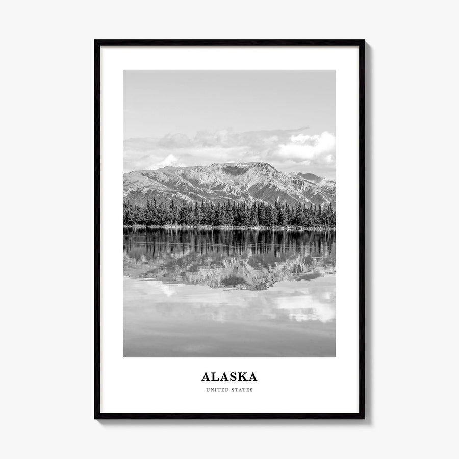 Alaska Classic No 1 Poster, framed poster mockup
