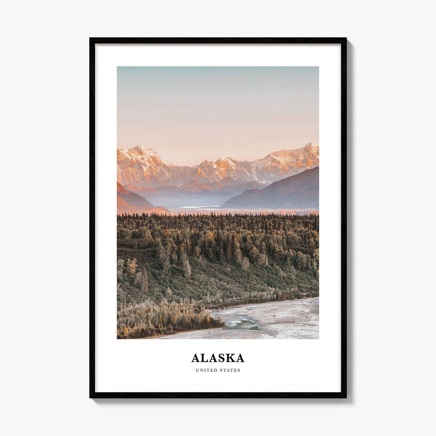 Alaska Classic No 2 Poster, framed poster mockup