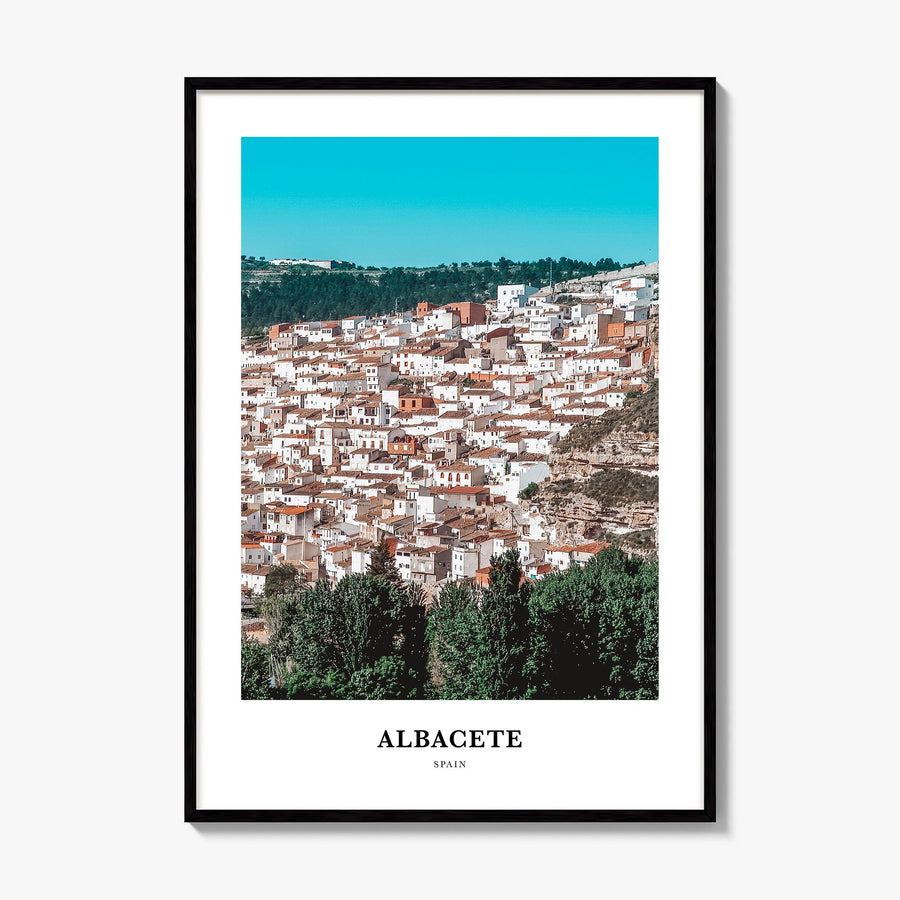 Albacete Classic Poster, framed poster mockup