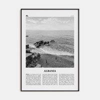 Albania No 2 Poster None / 8x12 in Nbourhood Travel B&W Poster