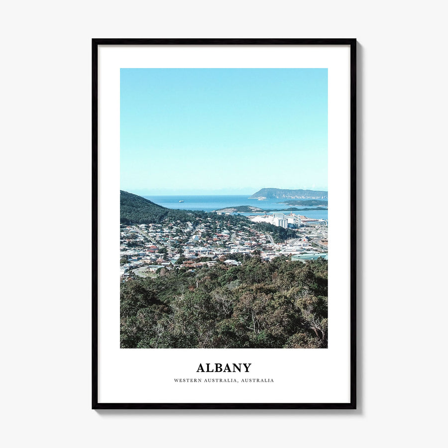Albany, Australia Classic Poster, framed poster mockup