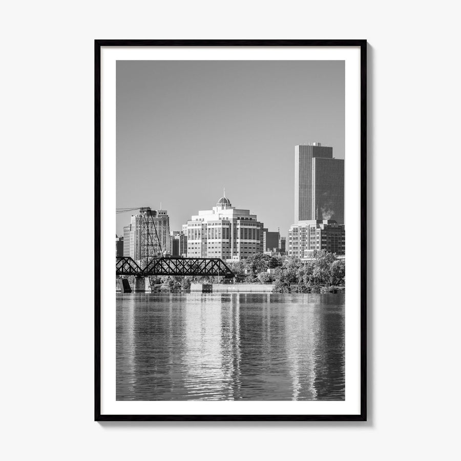 Albany, New York Photo Poster, framed poster mockup, white border