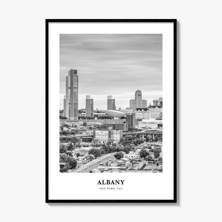 Albany, New York Classic Poster, framed poster mockup