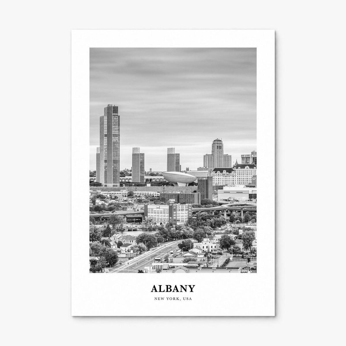 Albany, New York Classic Poster, print only (unframed)