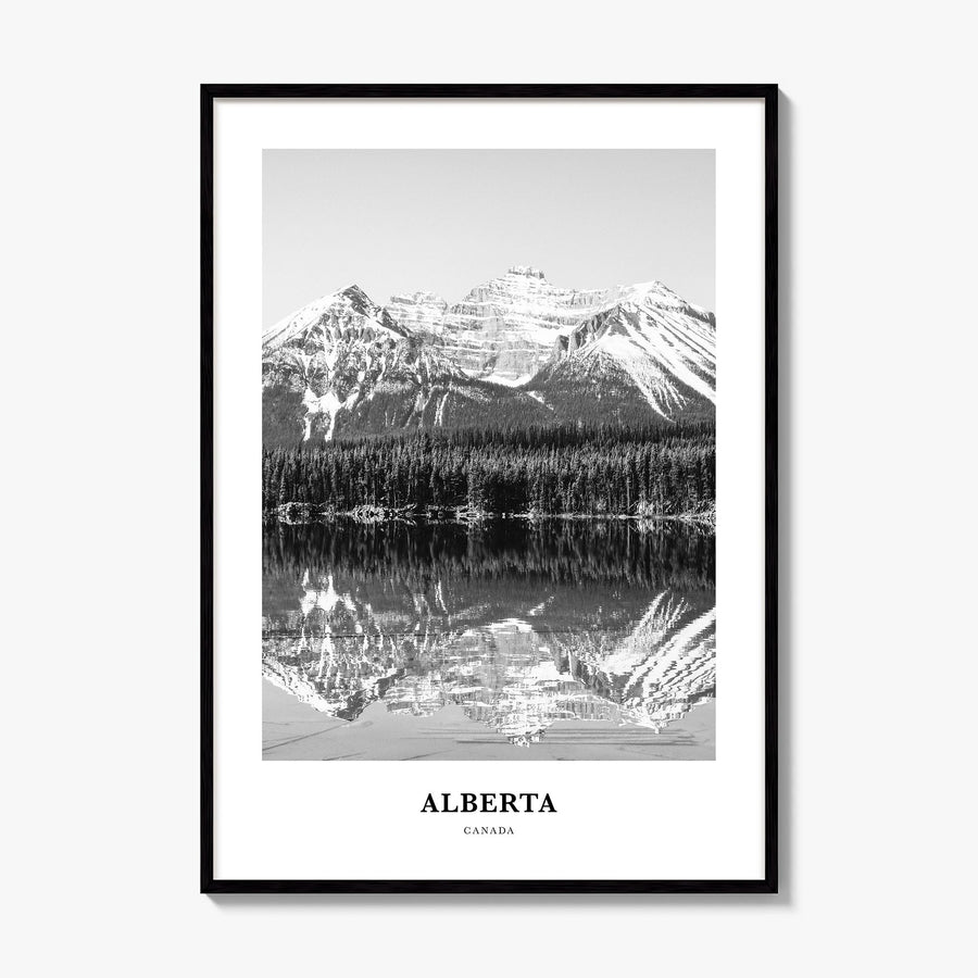 Alberta Classic Poster, framed poster mockup