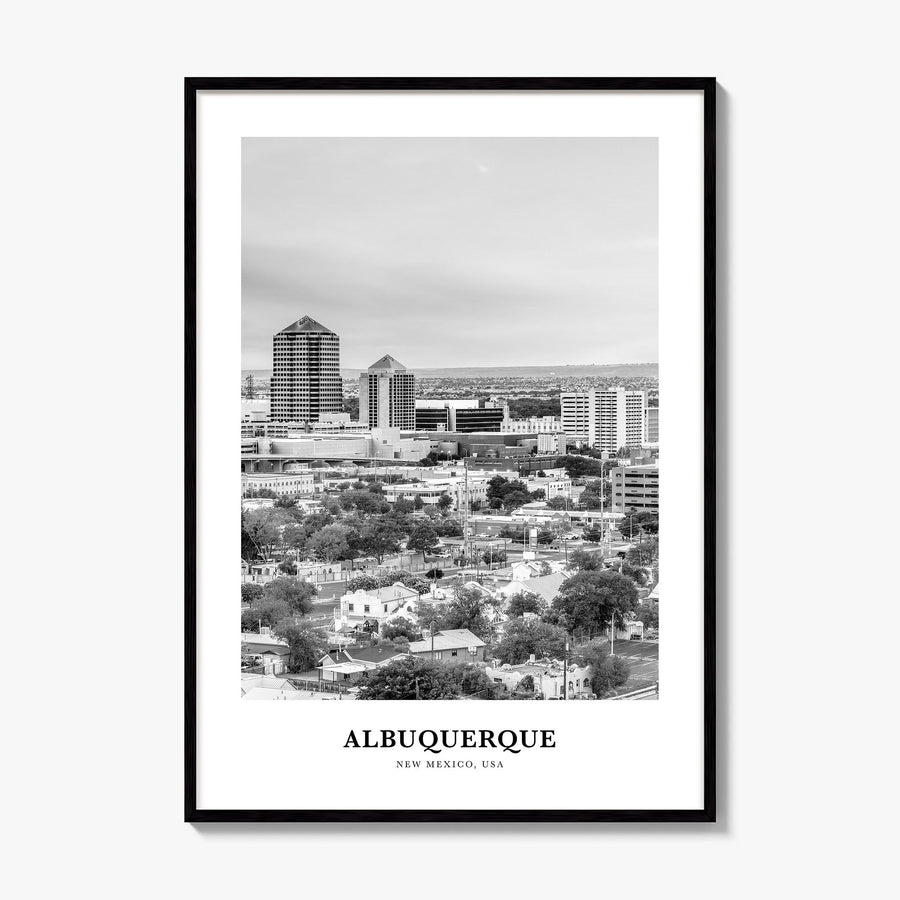 Albuquerque Classic Poster, framed poster mockup