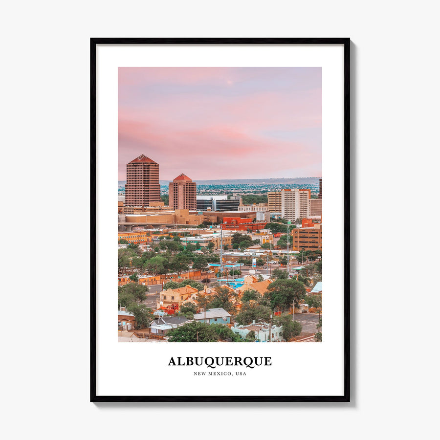 Albuquerque Classic Poster, framed poster mockup