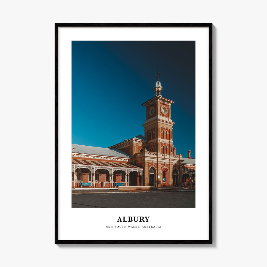 Albury Classic Poster, framed poster mockup