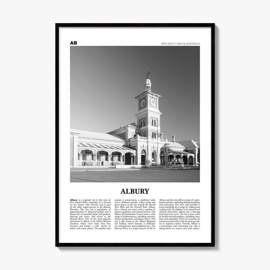 Albury Newspaper Poster, framed poster mockup