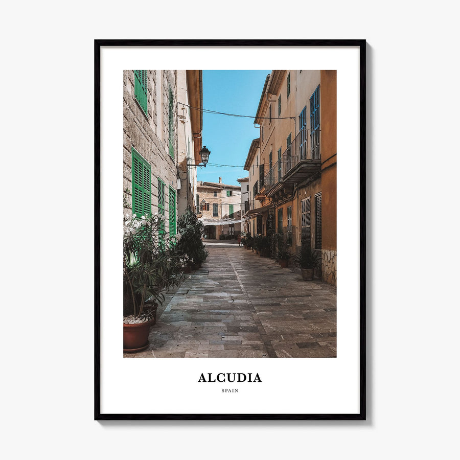 Alcudia Classic Poster, framed poster mockup