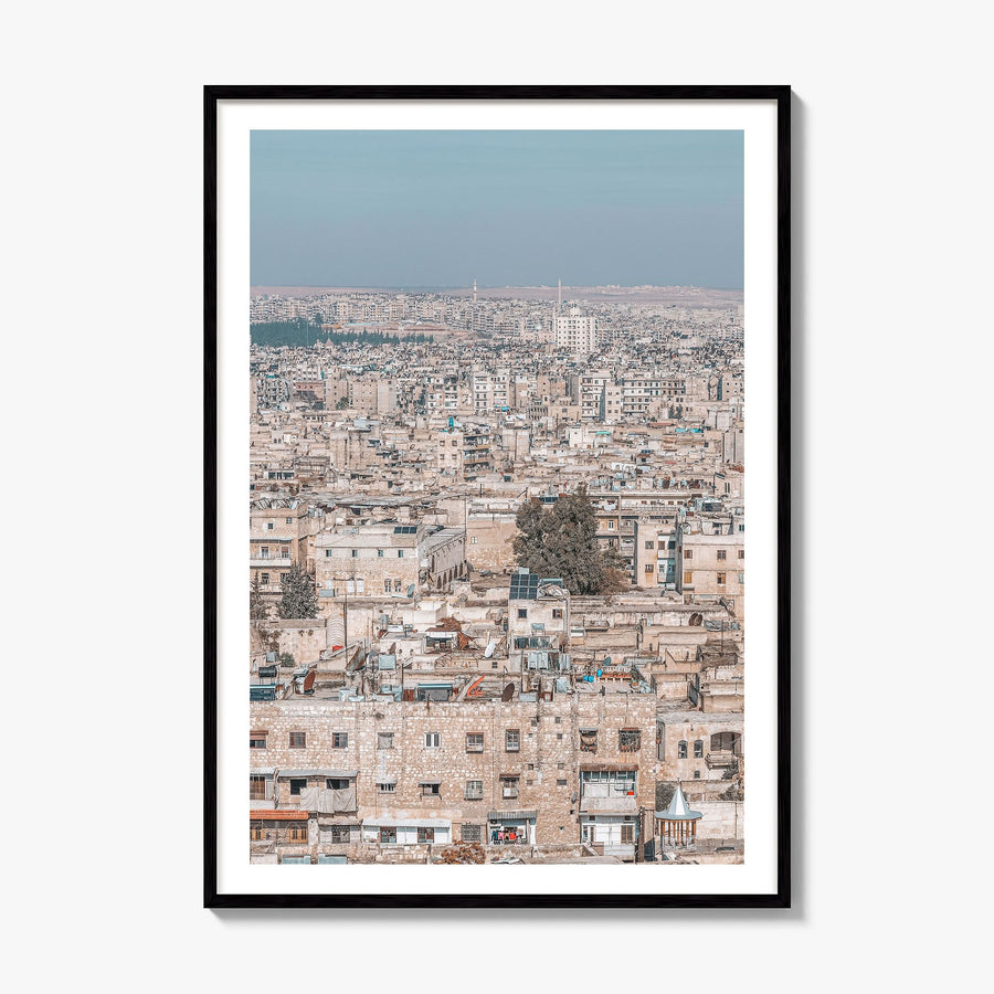 Aleppo Photo Poster, framed poster mockup, white border