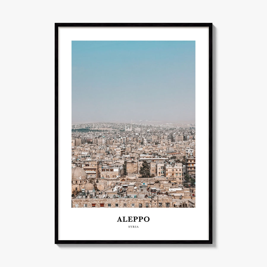 Aleppo Classic Poster, framed poster mockup