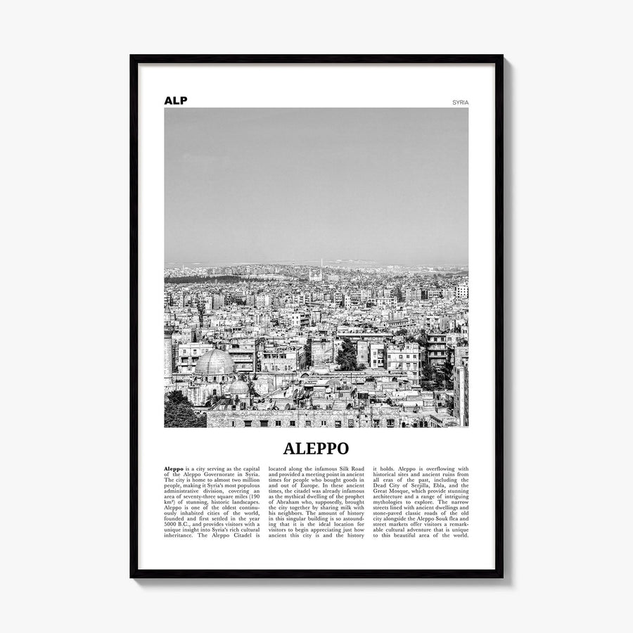 Aleppo Newspaper Poster, framed poster mockup