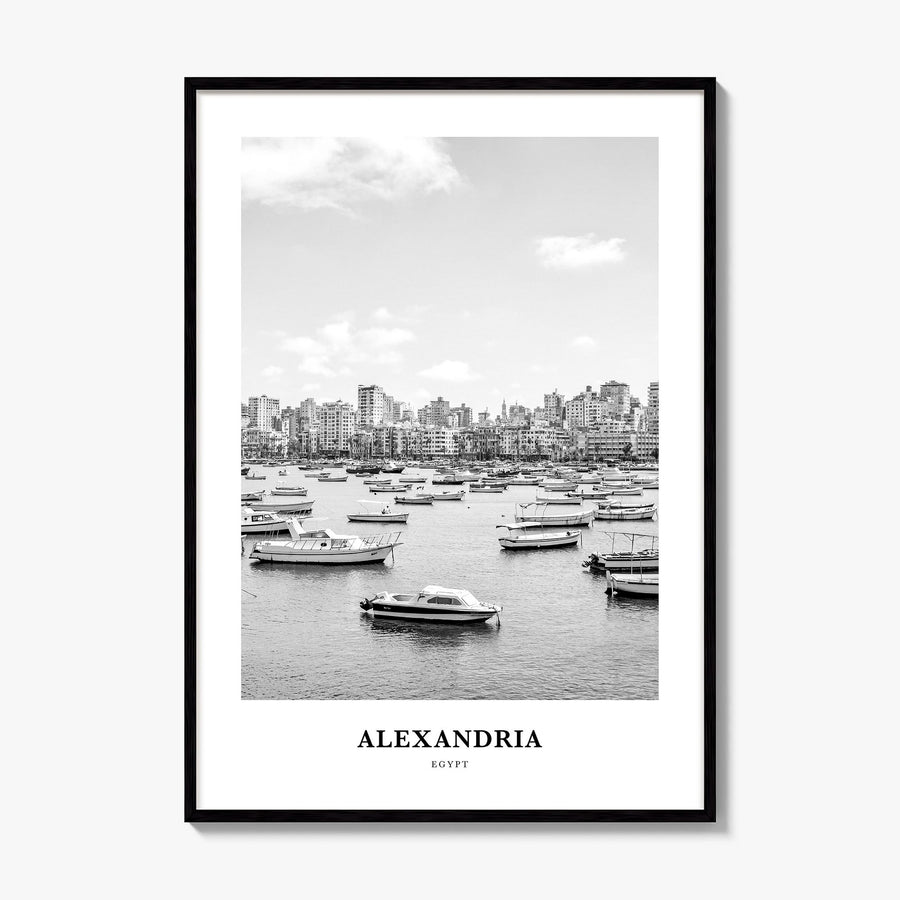 Alexandria, Egypt Classic Poster, framed poster mockup