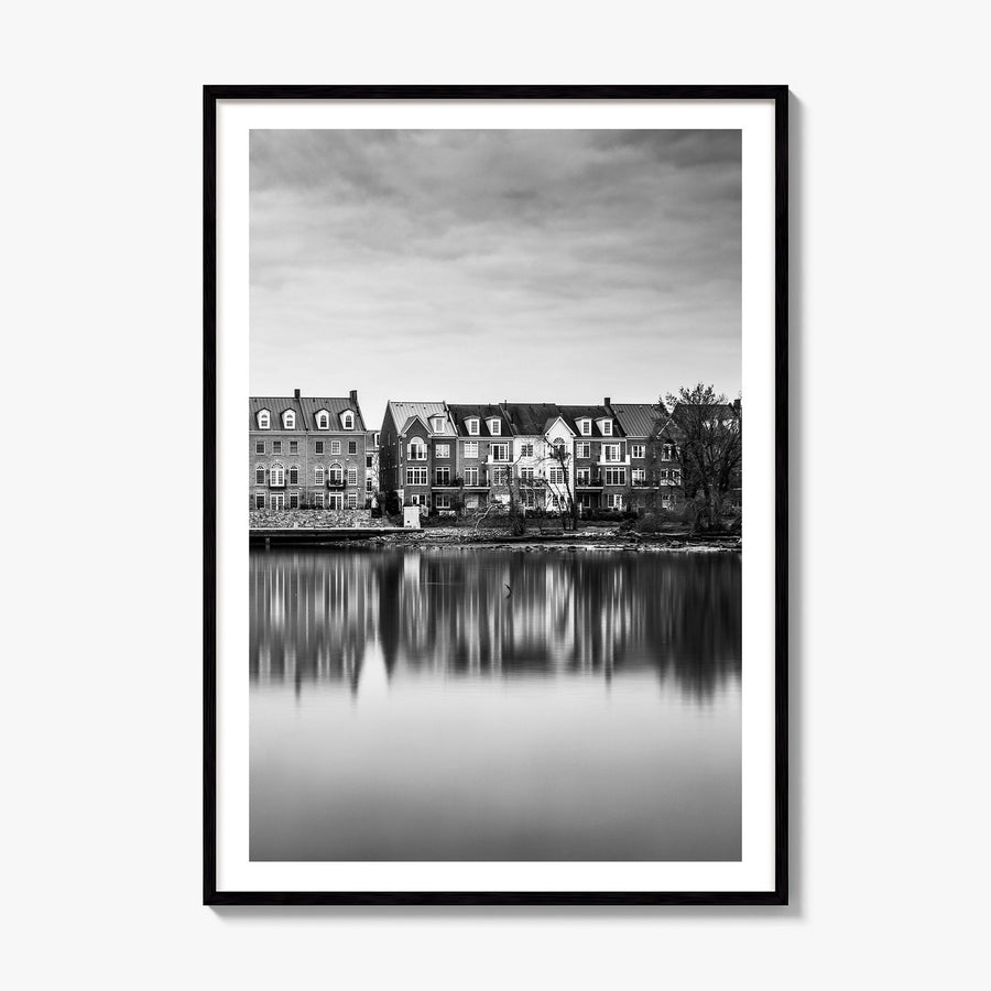 Alexandria, Virginia Photo Poster, framed poster mockup, white border