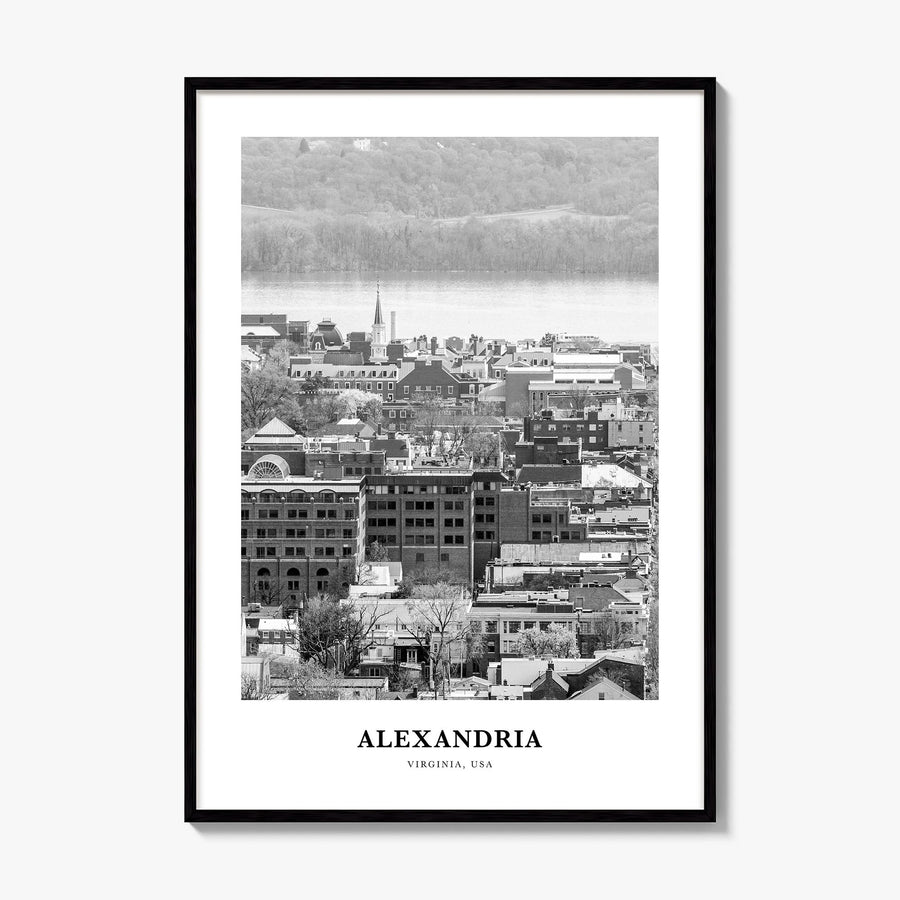 Alexandria, Virginia Classic Poster, framed poster mockup