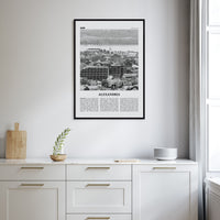 Alexandria, Virginia Poster Nbourhood Travel B&W Poster