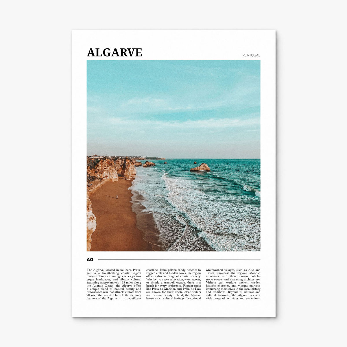 Algarve Travel Poster, print only (unframed)
