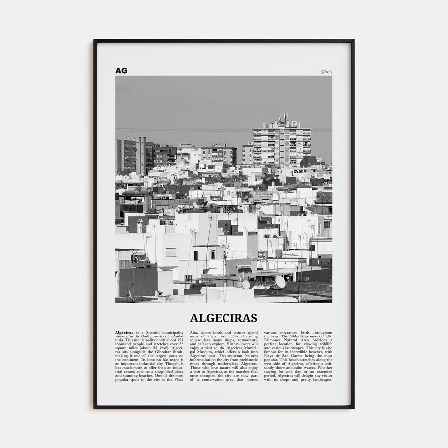 Algeciras Poster None / 8x12 in Nbourhood Travel B&W Poster