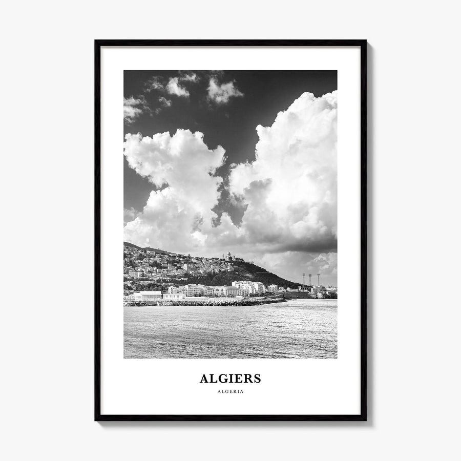 Algiers Classic Poster, framed poster mockup