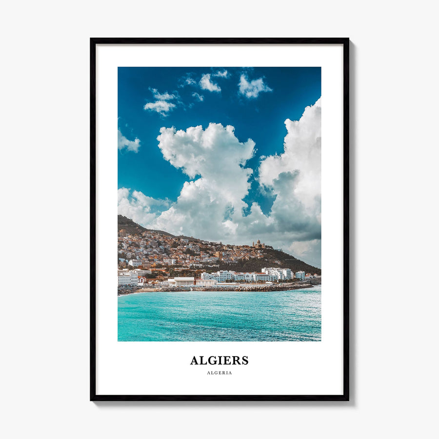 Algiers Classic Poster, framed poster mockup