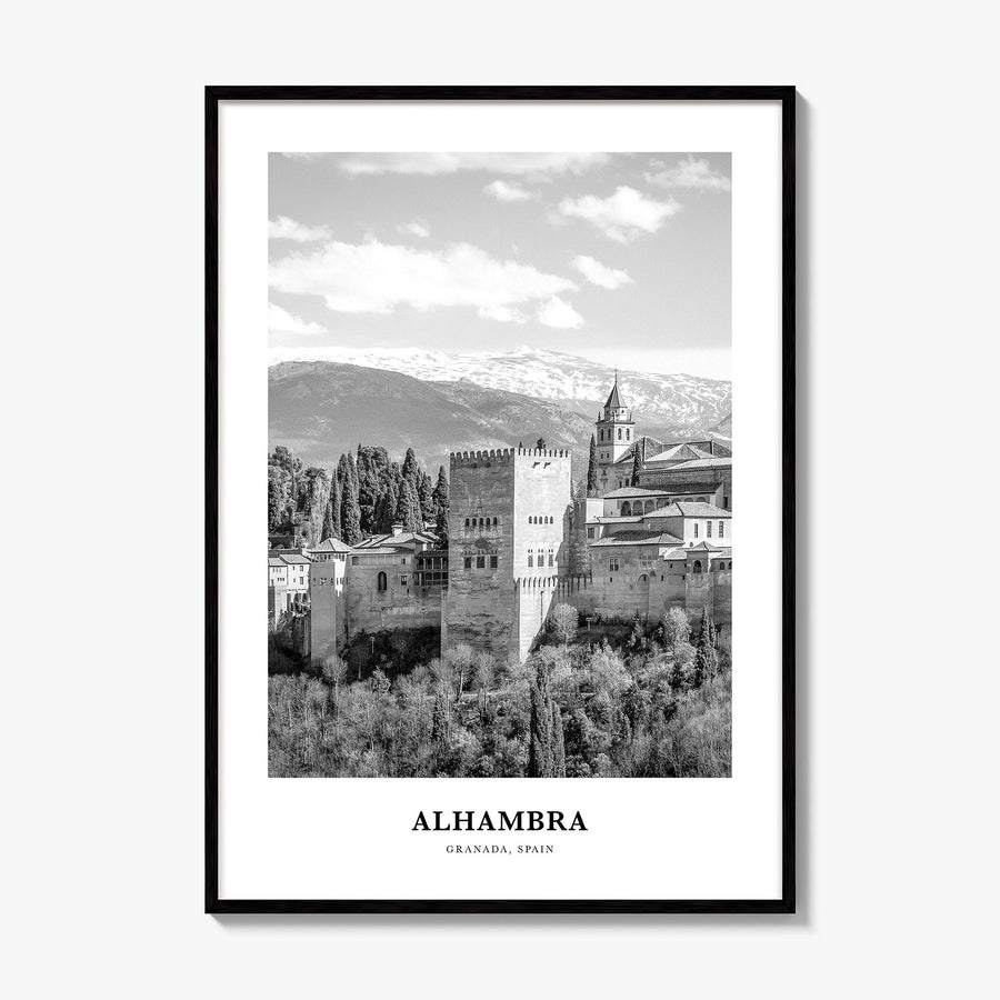 Alhambra Classic Poster, framed poster mockup