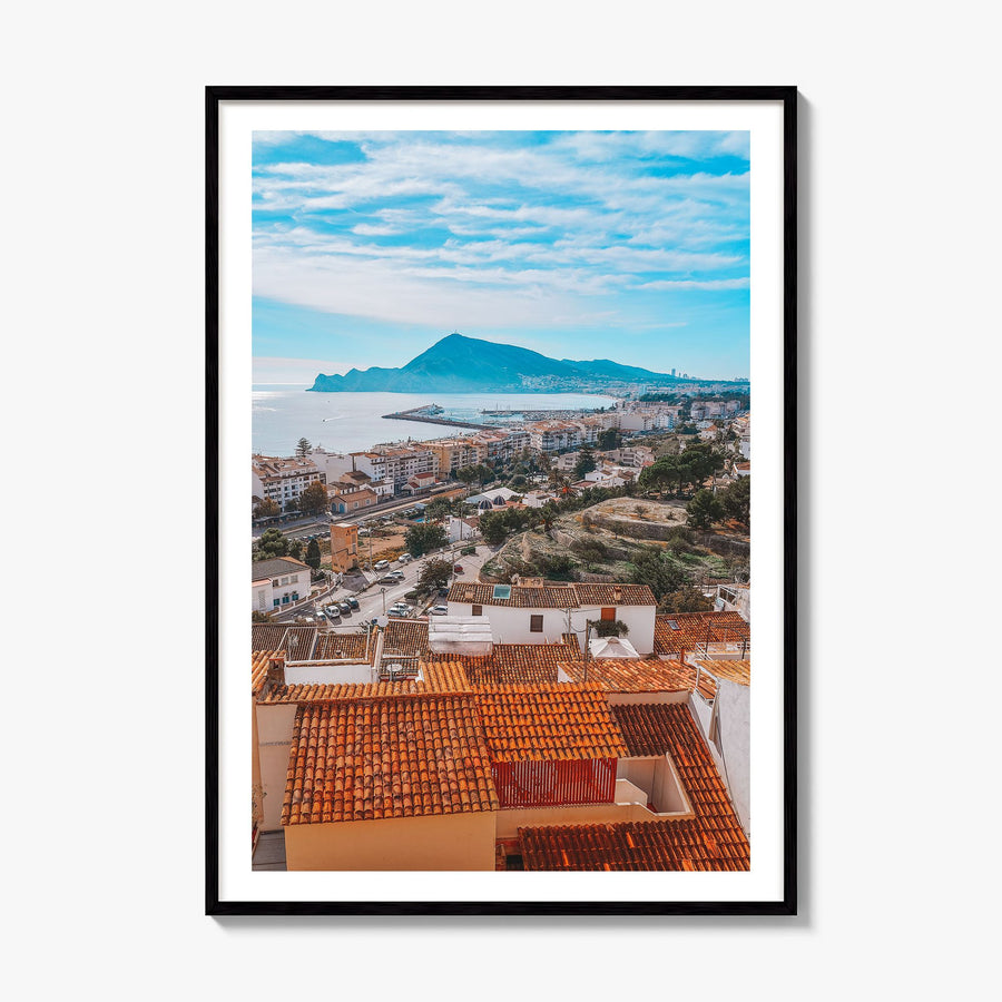 Alicante Photo Poster, framed poster mockup, white border